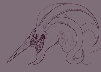 Scribble of an OC's alternate form